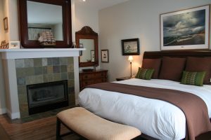 Master Bedroom with King and Fire place